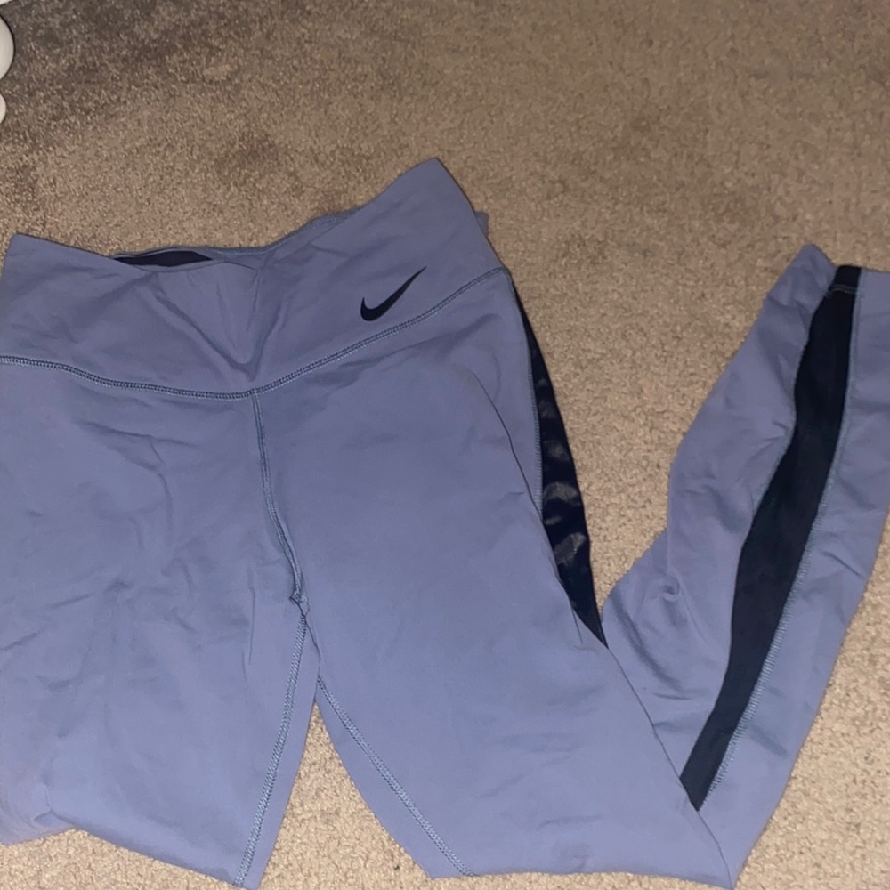 NIke blue and black leggings
